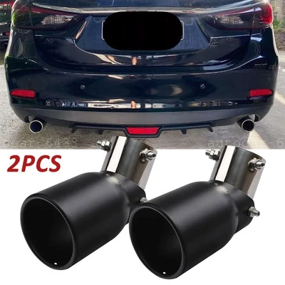 2PC For Mazda 6 2003-2021 Car Exhaust Pipe Tip Rear Tail Throat Muffler 1.5-2.1" Foto 1 de 4