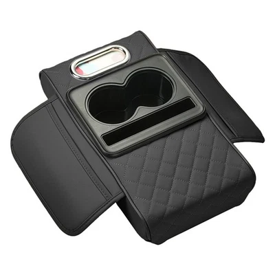 Almohadilla para consola central reposabrazos coche taza y soporte para teléfono cubierta multifuncional  Foto 1 de 4