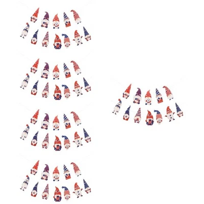  10 Sätze Independence Banners Gnom Hängende Streamer Festliche Flagge - Bild 1 von 4