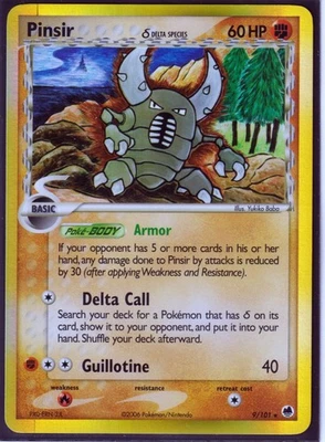 PINSIR (Delta Species) 9/101-Ex DRAGON FRONTIERS POKEMON- RARE -HOLO- NM/M (P1) - Image 1 of 2