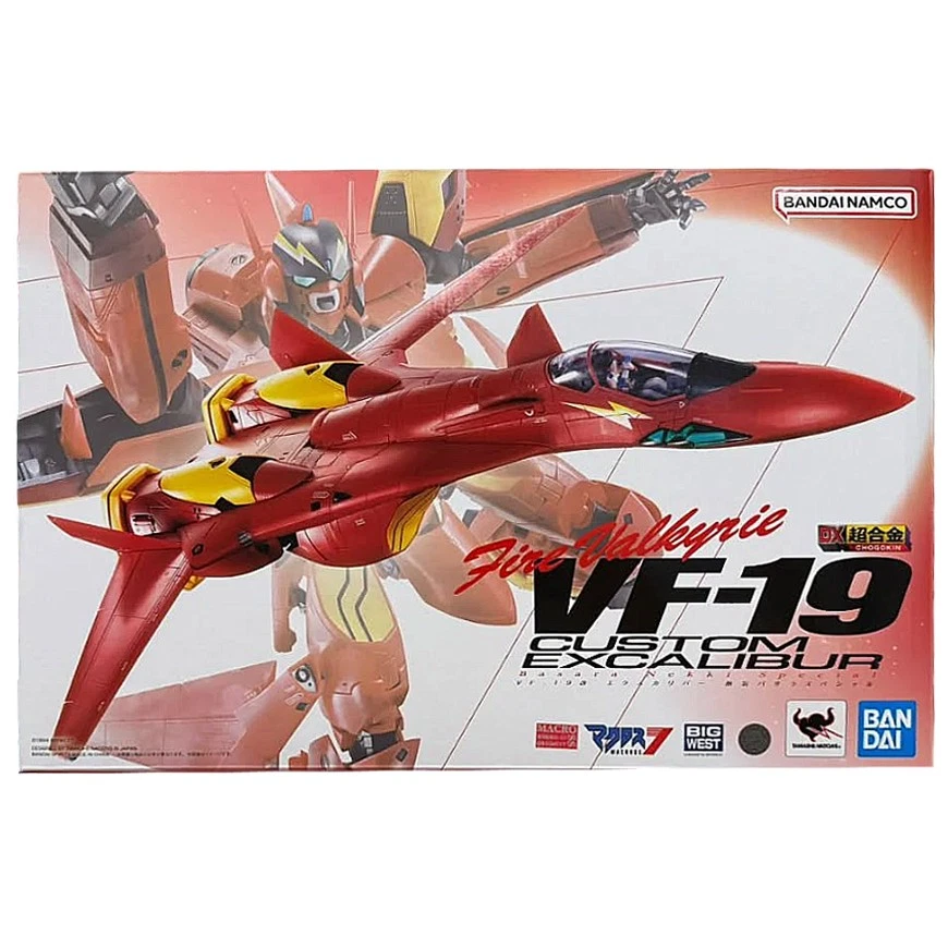 Bandai DX Chogokin VF-19 Kai Custom Excalibur Nekki Basara Macross 7 Japan