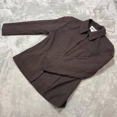 Jonathan Logan Womens Business Blazer Jacket Brown Career Work Medium M - Image 1 of 4