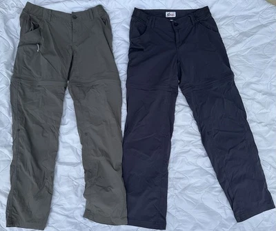 Dois pares de shorts femininos esportivos esportivos híbridos pesca tamanho 4 pré-próprio - Imagem 1 de 4