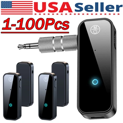 Wireless Bluetooth 5.0 Transmitter Receiver for Car Music Audio Aux Adapter Lot - Image 1 of 4
