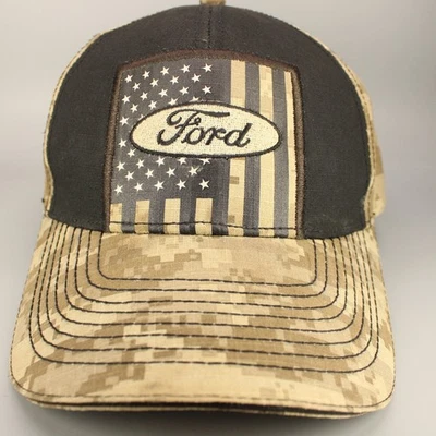 Gorra Ford Digital Camuflada Verde Correa Ajustable Desgaste Trasero Caza Peces Desgarro Stop Foto 1 de 4