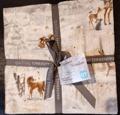 Full Layer Cake Woodland Wonder by Sarah Summer 42 pcs Quilting Treasures - Image 1 of 4