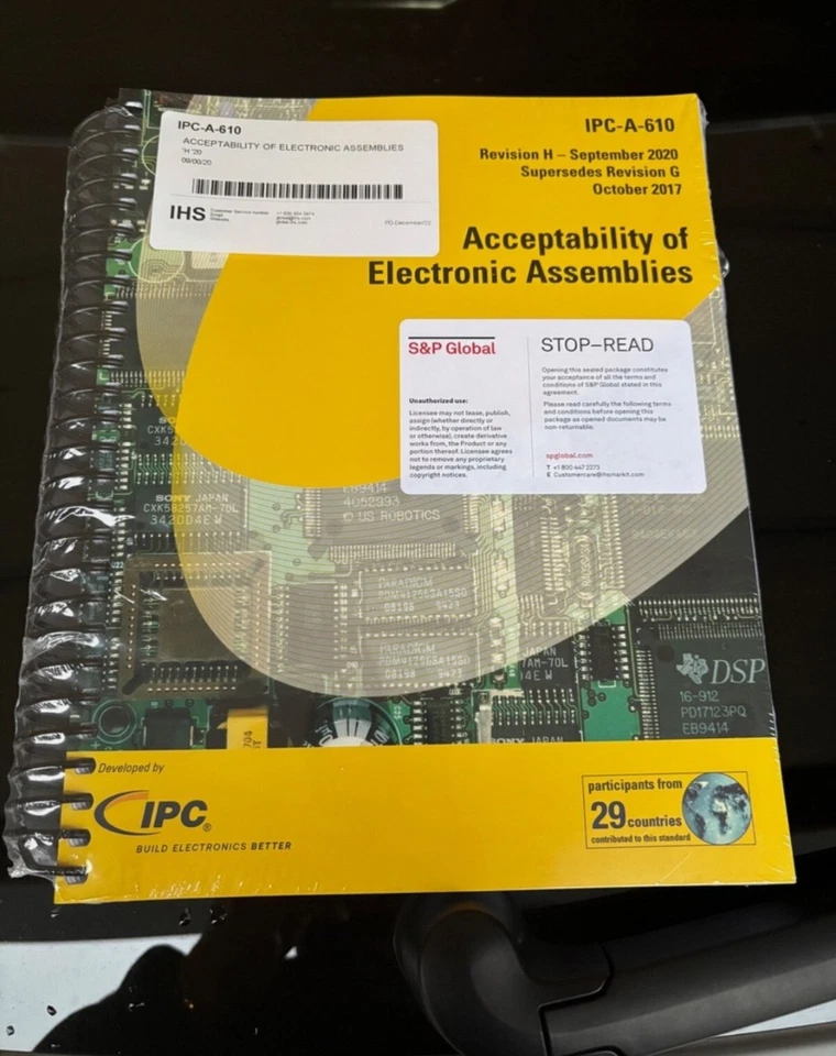 IPC-A-610 Revision H Sept 2020 Accep of Electronic Assemblies -brand New In Wrap