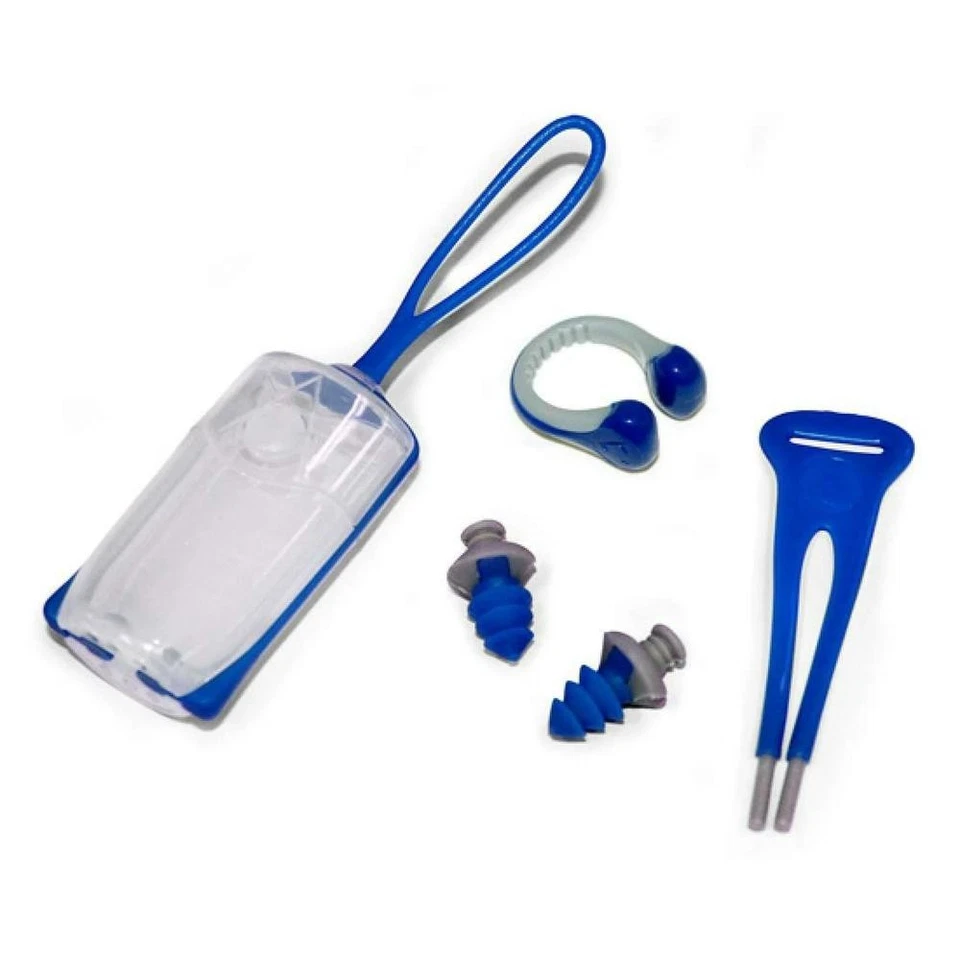 Aqua сфера силиконовый беруши с шнурком, зажим для носа и чехол для переноски синий - Изображение 1 из 1