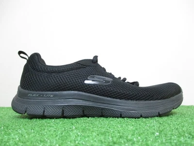 Skechers Flex-Lite Shoes Womens 9 Medium B Black Sneakers 149303TX MemoryFoam - Image 1 of 4