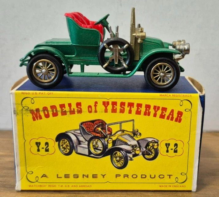 Y 2 1911 Renault Two Seater Models of Yesteryear Matchbox - mit D1 Box - - Bild 1 von 4