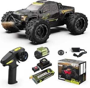 RLAARLO 1/14 Brushless Fast RC Cars for Adults, Top Speed 60+ MPH 1:14, Black - Picture 1 of 6