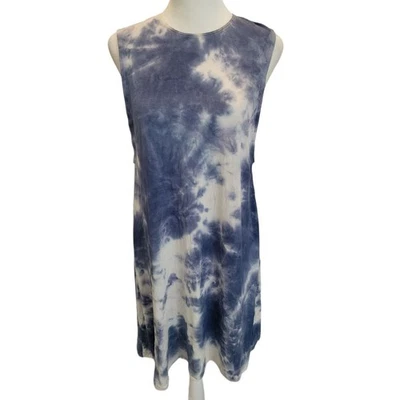 Vestido sin mangas American Apparel talla mediana con cuello redondo tie dye 0536 Foto 1 de 4