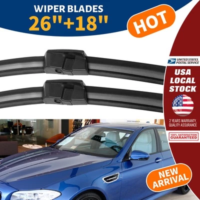 Nuevo limpiaparabrisas de silicona híbrido de 24" + 20" para BMW X5 2006-2011 Foto 1 de 4