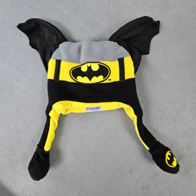 Flipeez Batman Alas Invierno Gorro Medias Sombrero Apretar Orejas Abatibles Juvenil Foto 1 de 3
