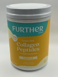 Further Grass-Fed Collagen Peptides + Tremella Mushroom, Vanilla, 22.22oz (630g) - Picture 1 of 4
