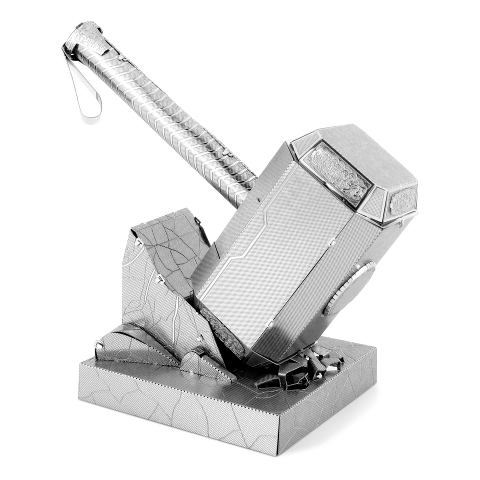 Fascinations Metal Earth Marvel Thor's Hammer Mjolnir 3d Model Kit Mms320