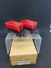 MARKLIN H0 362 TIPPING TRUCK 1950-52 Set of 2 w Original Box Red Germany