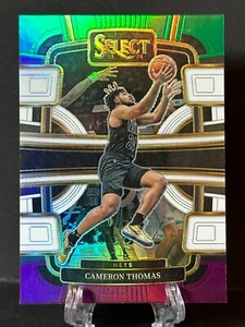 2023-24 Cameron Thomas Panini Select Green White Purple Nets - Picture 1 of 2