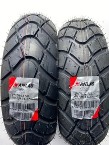 Coppia 2 Pneumatici TASSELLATI OFF ROAD Anlas 120/70 12 51L 130/70 12 56L NUOVI - Foto 1 di 3