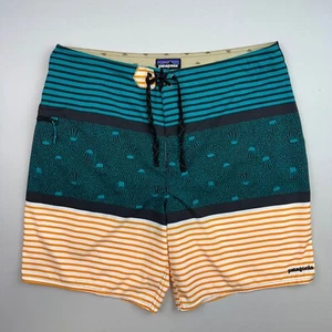 Patagonia Stretch Planing Board Shorts Mens 38 86611 Striped Jelly Fish - Picture 1 of 7
