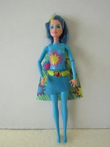 Mattel 2015 BARBIE IN PRINCESS POWER Blue Superhero Cape DOLL - Picture 1 of 3