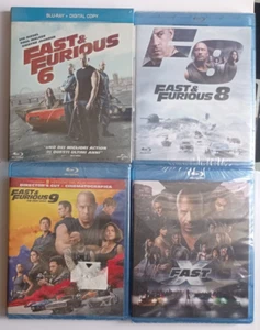 Blu Ray Fast And Furious 6 + Fast & Furious 8 + Fast Furious 9 + Fast x 10 - Foto 1 di 9