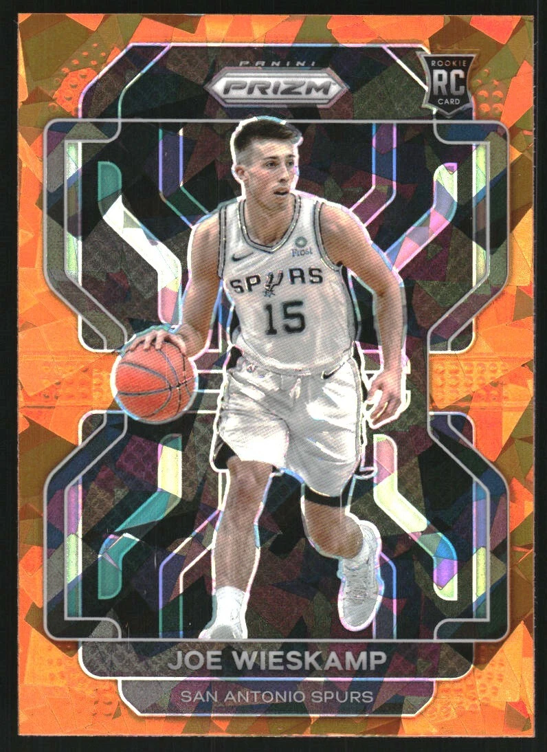 2021-22 Panini Prizm Prizms Orange Ice #322 Joe Wieskamp