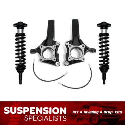 7" Front Lift Spindle Kit w/ ICON Coilovers For 2014 Ford F150 2WD Foto 1 de 4