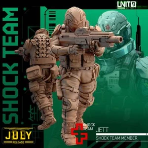 Shock Team - Jett | 28mm 32mm | DnD Miniatures | Tabletop Gaming | Tabletop - Picture 1 of 1