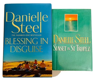 BUNDLE 2xDanielle Steel Hardcover Book Sunset in Tropez, Blessing in Disguise. - Picture 1 of 8
