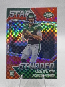 2021 Panini Rookies & Stars - Star Studded - Red Plaid #SS-22 - Zach Wilson RC - Bild 1 von 2