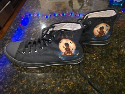 RARO Sam Truco o trato Halloween Zapatillas altas de lona Zapatos para hombre 10 mujeres 11 Foto 1 de 4
