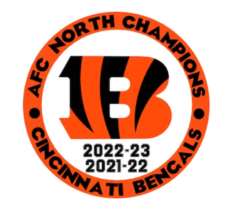 CINCINNATI BENGALS AFC NORTH CHAMPIONS 3" ROUND MAGNET Cover