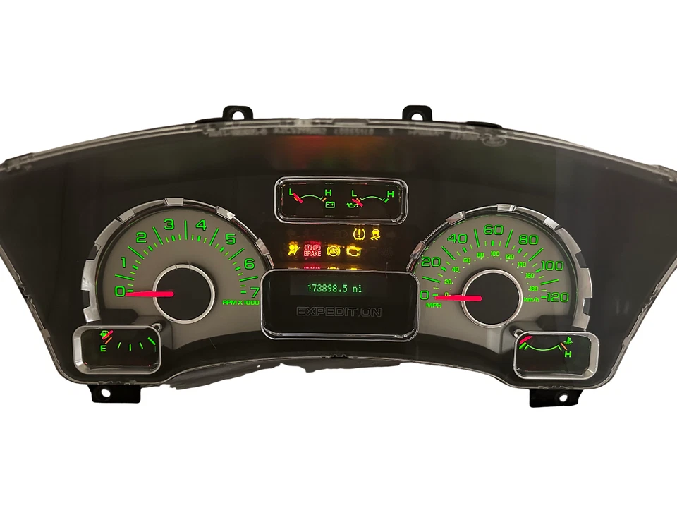Cuadro de instrumentos velocímetro Ford Expedition 2010 2011 indicadores 173.898 millas Foto 1 de 3