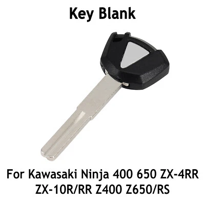 1x Chave de substituição em branco sem cortes para Kawasaki Ninja 400 ZX-10R ZX-10R Z650/RS Z400 - Imagem 1 de 4
