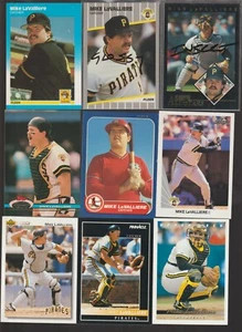 LOTE DE 43 TARJETAS DE BÉISBOL DIFERENTES PIRATAS CARDENALES CAROLINA DEL NORTE MIKE LAVALLIERE - Imagen 1 de 6