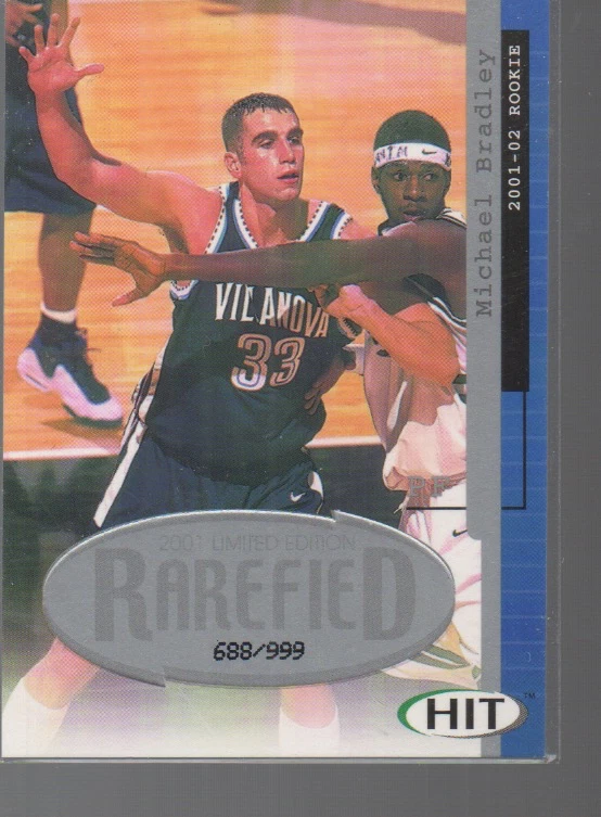 MICHAEL BRADLEY 2001-02 SAGE HIT RAREFIED SILVER ROOKIE CARD #R3 /999 - Image 1 of 1