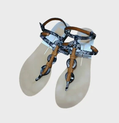 Sandalia Dolce Vita Serpiente Tanga Tirantes Talla 10 Foto 1 de 4