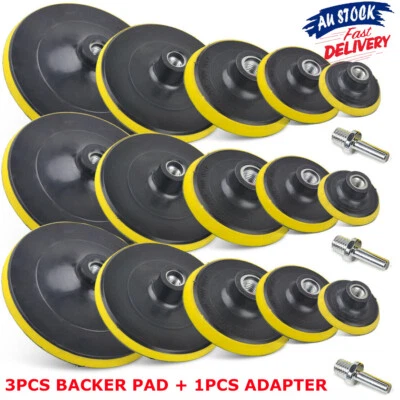 3X Backing Pad Wheel Hook Loop M14 For 3" 4" 5" 6" 7" Angle Grinder Sanding Disc - image 1 of 4