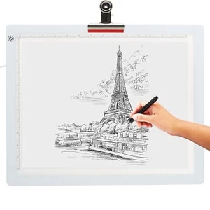 LED Tracing Light Box Ultra-Thin Adjustable Brightness USB Powered 19 Inch - Picture 1 of 7
