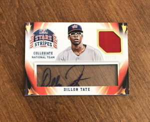 Dillon Tate 2015 USA Baseball Stars Stripe Jersey Auto #32 Baltimore Orioles /25