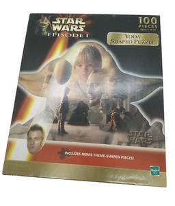 Star Wars Episode 1 Yoda Shaped Puzzle 1999 Hasbro 100 Piece Jigsaw Sealed - Picture 1 of 10