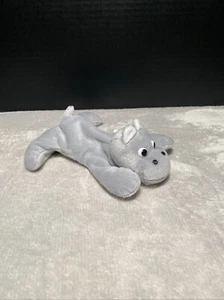 Vintage Wonder Land Gray Bean Bag Hippo Plush 7"L Floppy Stuffed Toy Pet Lovey - Picture 1 of 6