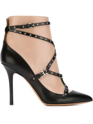 NUEVOS VALENTINO Garavani Love Latch Bicolor Botines (Talla 38) - Precio de venta sugerido por el fabricante $1,145.00 Foto 1 de 4