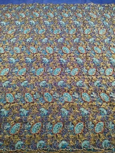 High Quality Stone Beaded With Floral Design Lace Fabric For Women Clothing Lace - Picture 1 of 1