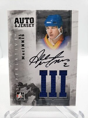 Al MacInnis 2012-13 ITG Superlative Volume 3 Auto Jersey /40 🔥🔥 - Image 1 of 2