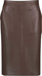 Falda Gerry Weber T. 46 falda de cuero falda de mujer falda bota falda lápiz cuero verano - Imagen 1 de 1