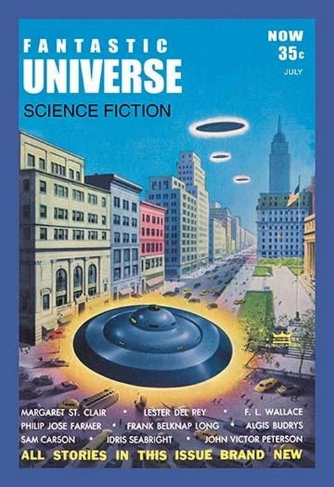 Fantastic Universe: UFOs in New York Poster Print - Image 1 of 1