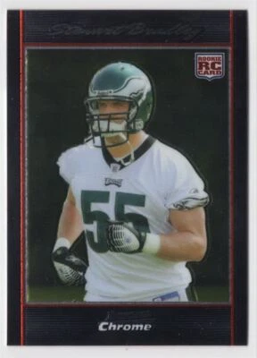 2007 BOWMAN CHROME ROOKIE Stewart Bradley Rookie Philadelphia Eagles #196 - Image 1 of 2