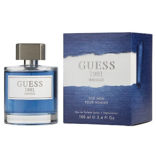 Guess 1981 Indigo by Guess 3,4 oz Eau de Toilette colônia masculina nova na caixa - Imagem 1 de 1